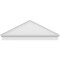 Ekena Millwork Peaked Cap Smooth Architectural PVC Combination Pediment, 60"W x 21-7/8"H x 2-3/4"P (Pitch 6/12) PEDPC060X220PKC00 - alternate 6